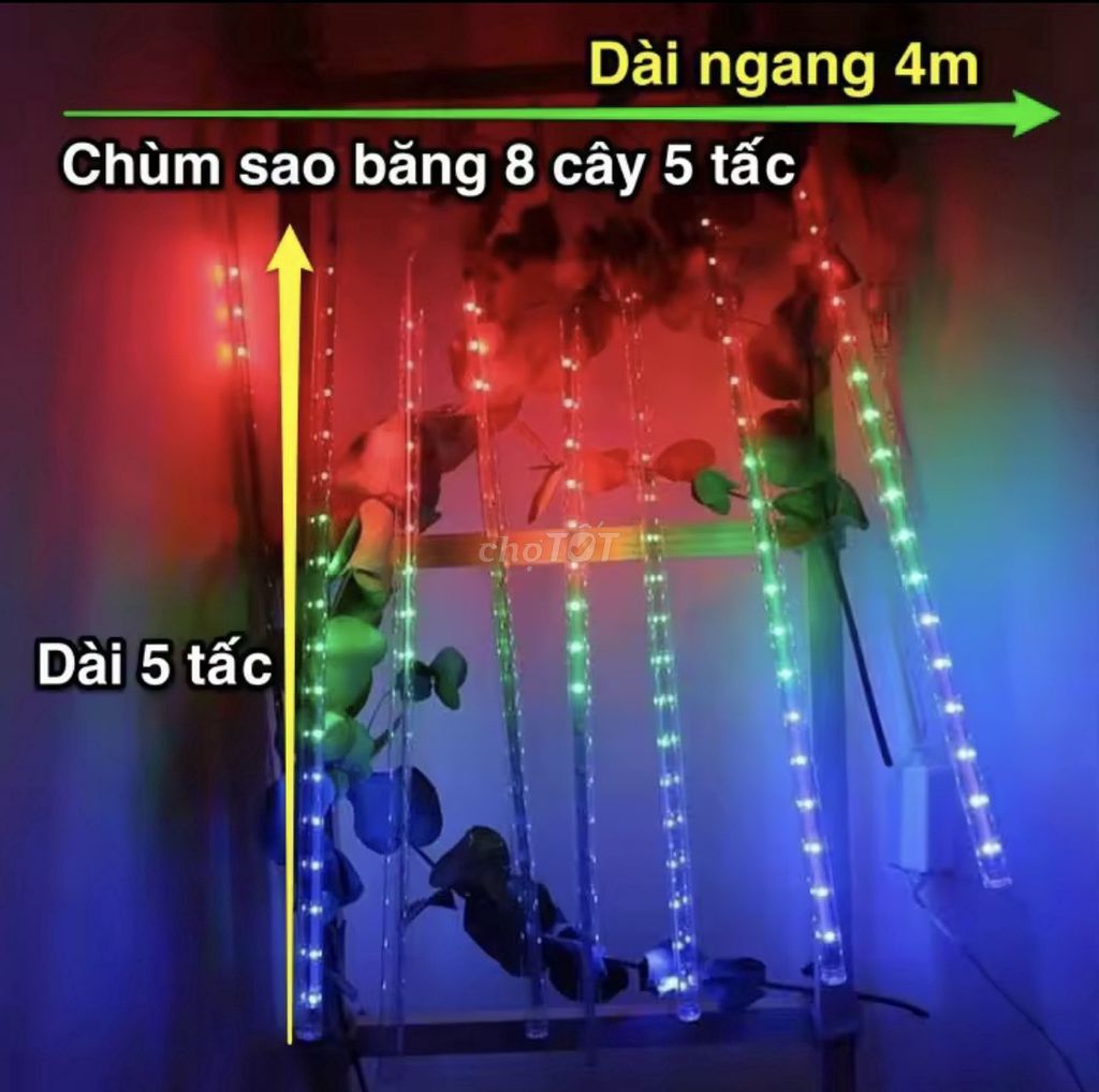 Đèn sao băng chạy đuổi 2 chiều 5 tấc-8 cây,sỉ 95k