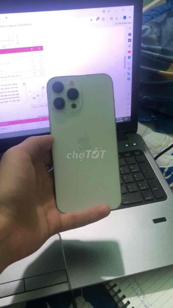 Iphone 13 prm 128GB trắng bản quốc tế. Mua bán Điện thoại tại Huyện Yên Lập Phú Thọ được đăng bởi Hoàng Hải hình 1