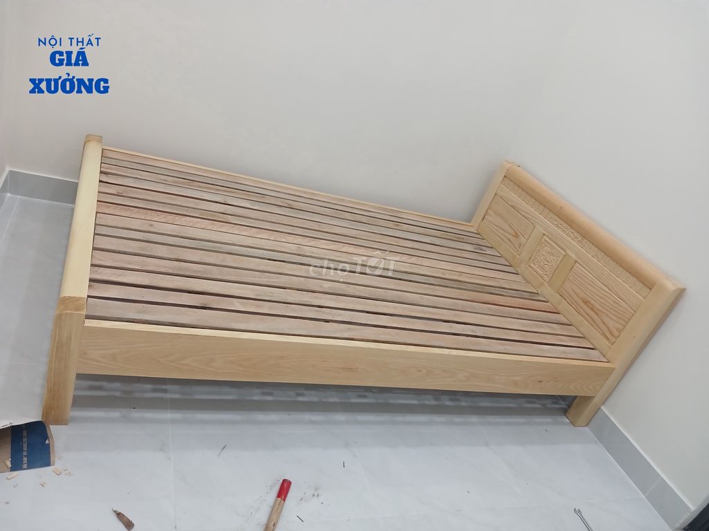 Giường gỗ sồi Nga ---- giường gỗ cao cấp giá rẻ 56. Mua bán Giường, chăn ga gối nệm tại Thành phố Thuận An Bình Dương được đăng bởi Nội Thất Giá Xưởng  hình 1