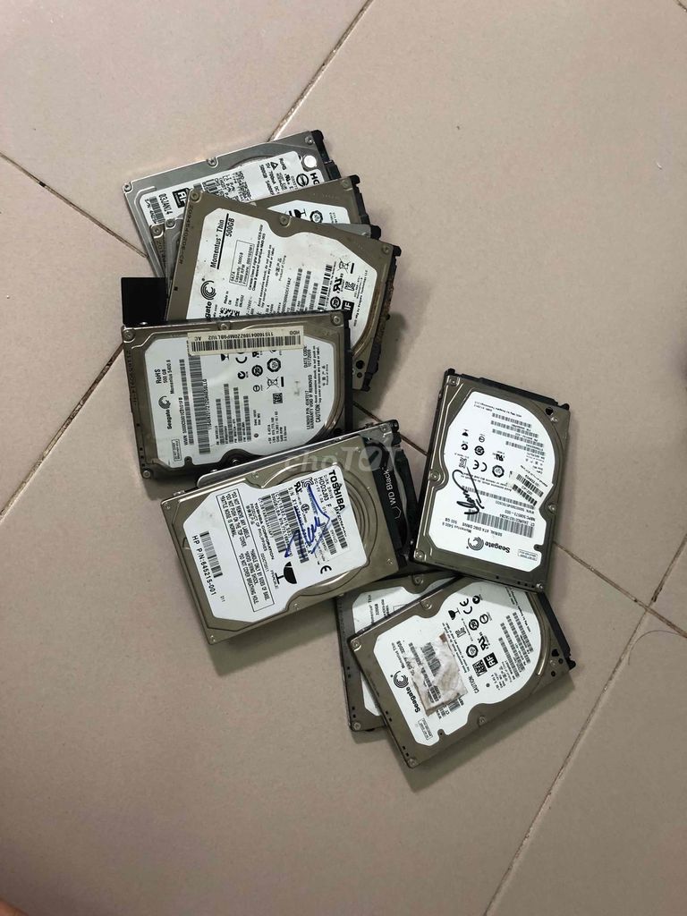 10 ổ cứng hdd 2.5 còn nhận sk yếu