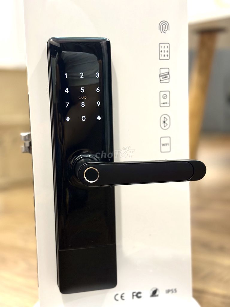 Khóa cửa thông minh TUYA SMARTLOCK H2 Đen Kim loại. Mua bán Nội thất, đồ gia dụng khác tại Quận Hoàng Mai Hà Nội được đăng bởi Anh tran hình 1