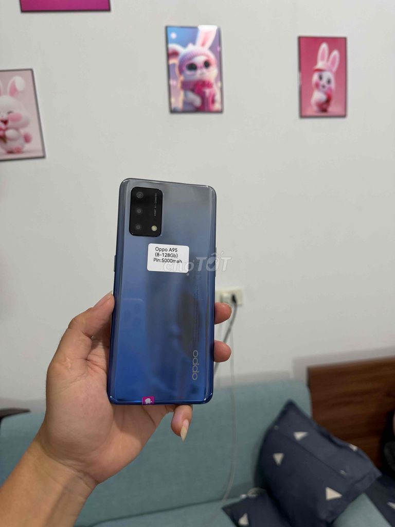 Oppo A95 128GB Xanh Snapdragon 662. Mua bán Điện thoại tại Quận Cầu Giấy Hà Nội được đăng bởi Có Ship Toàn Quốc hình 1
