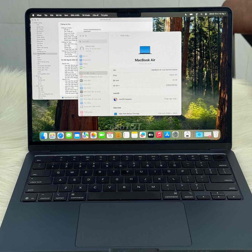 MacBook Air M4 13 inch 16GB/256GB Đẹp 99% BH Dài. Mua bán Laptop tại Quận 5 Tp Hồ Chí Minh được đăng bởi Phan Thế Phong  hình 1