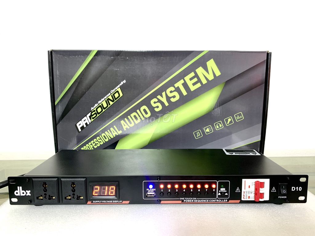 Quản Lý Nguồn DBX Có Aptomat,10 cổng,tắt bật riêng. Mua bán Tivi, Âm thanh tại Quận Nam Từ Liêm Hà Nội được đăng bởi TQ AUDIO hình 1