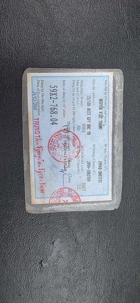 Honda Spacy 1998 Trắng. Mua bán Xe máy tại Huyện Hóc Môn Tp Hồ Chí Minh được đăng bởi Thanh Tung Mai hình 10