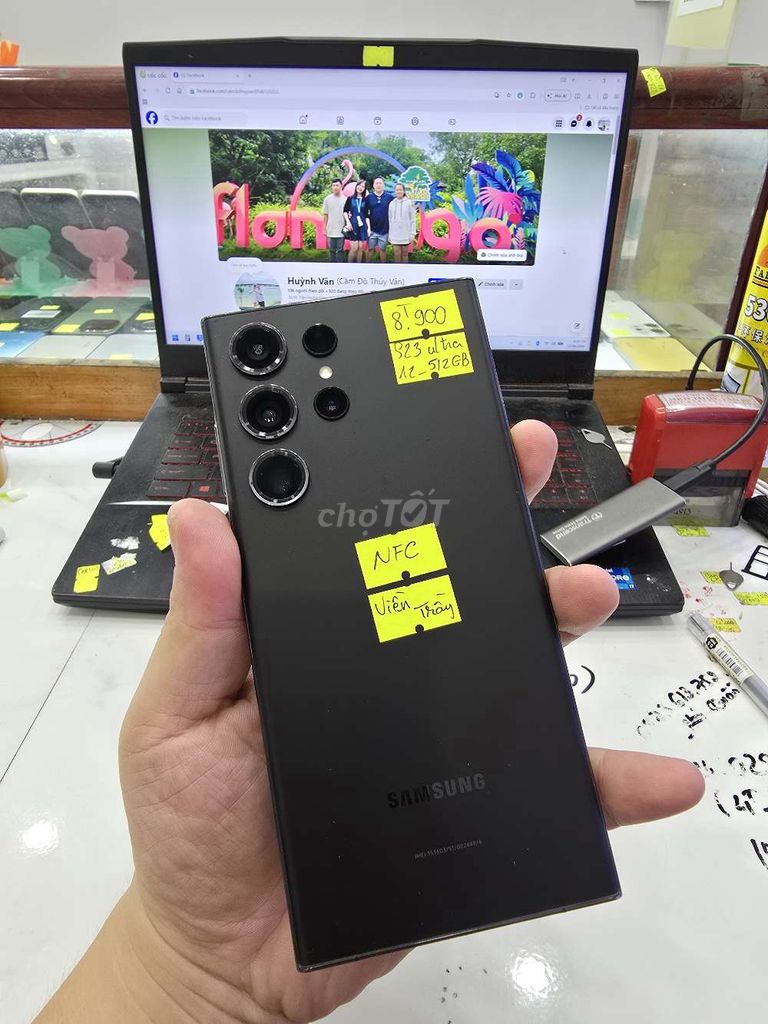 Samsung S23 Ultra 512GB - viền trầy. Mua bán Điện thoại tại Thành phố Long Xuyên An Giang được đăng bởi Facebook Cầm Đồ Thúy Vân hình 1