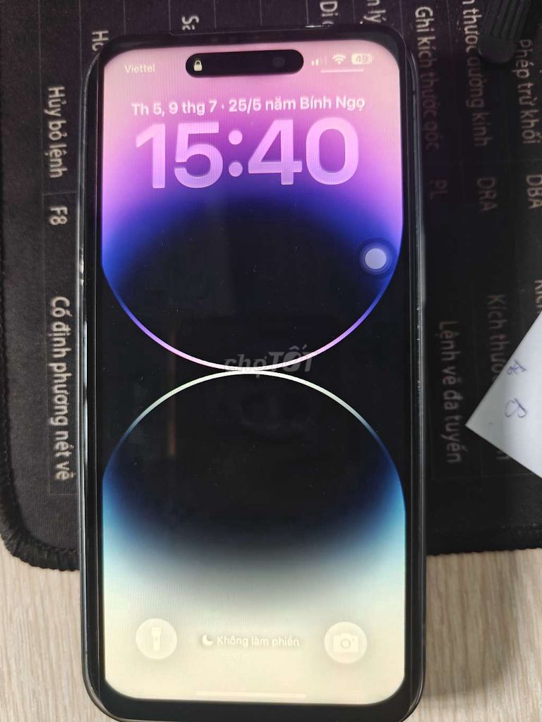 Apple iPhone 14 Pro Max 256GB Tím Đã qua sử dụng. Mua bán Điện thoại tại Huyện Cần Giuộc Long An được đăng bởi pro12345 hình 1