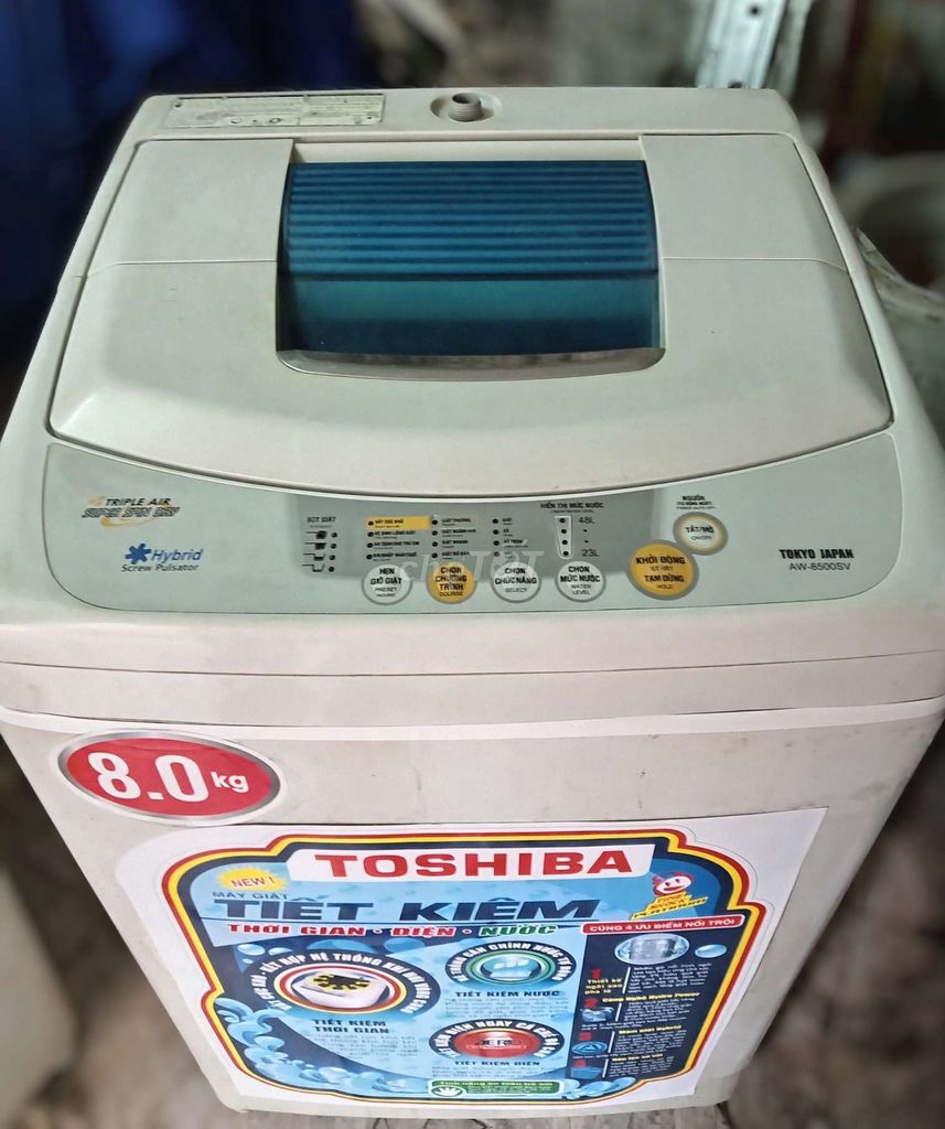 Máy giặt Toshiba 8kg có chế độ vắt cực khô