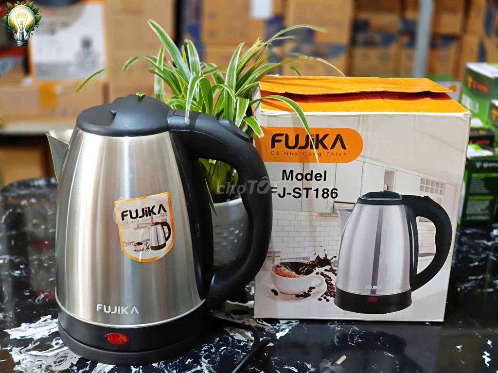 Ấm siêu tốc Fujika FJ-ST186 Inox 1.8L. Mua bán Bếp, lò, đồ điện nhà bếp tại Thành phố Rạch Giá Kiên Giang được đăng bởi NHÃ ĐAN KG hình 1
