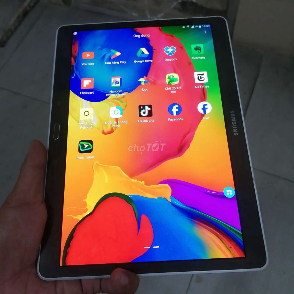 Samsung tab s ram3gb/16  10.1 màn hình đẹp ko ám ố