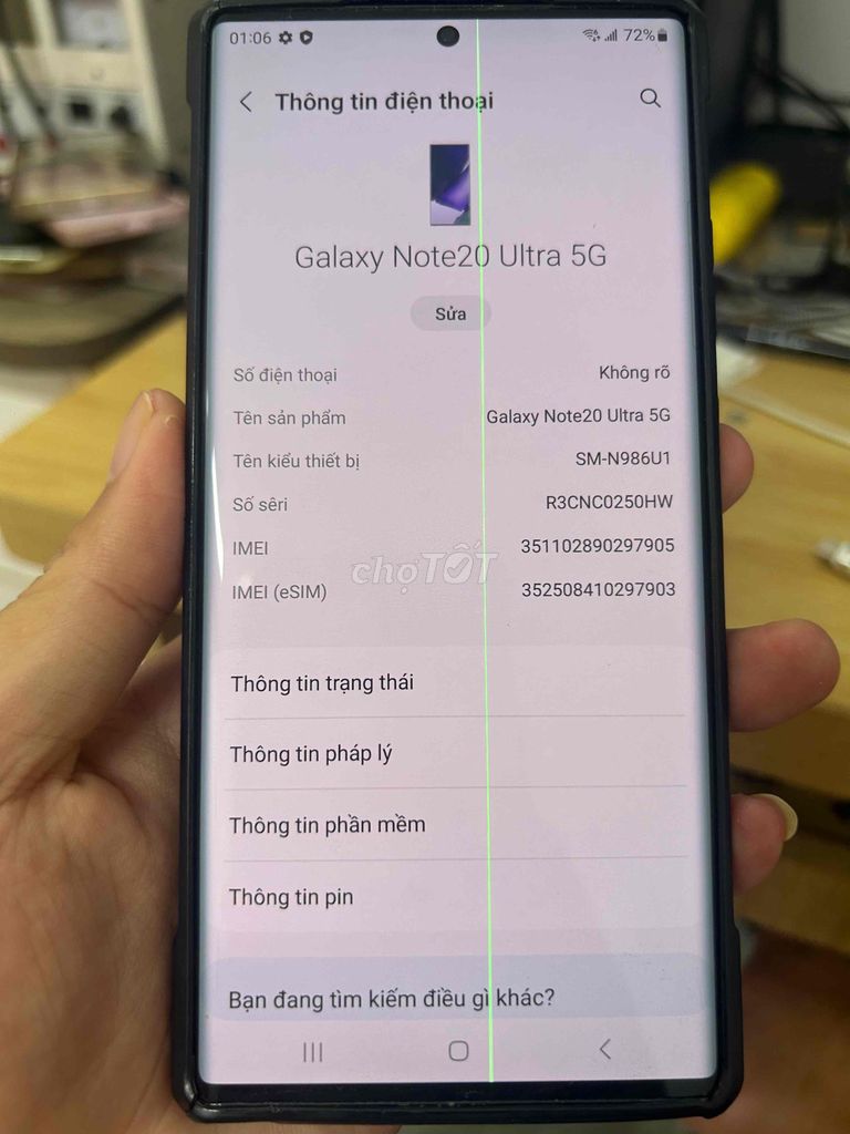 Samsung Note 20 Ultra 12GB/128GB Đen. Mua bán Điện thoại tại Quận Cầu Giấy Hà Nội được đăng bởi nguyen van tuoi hình 1