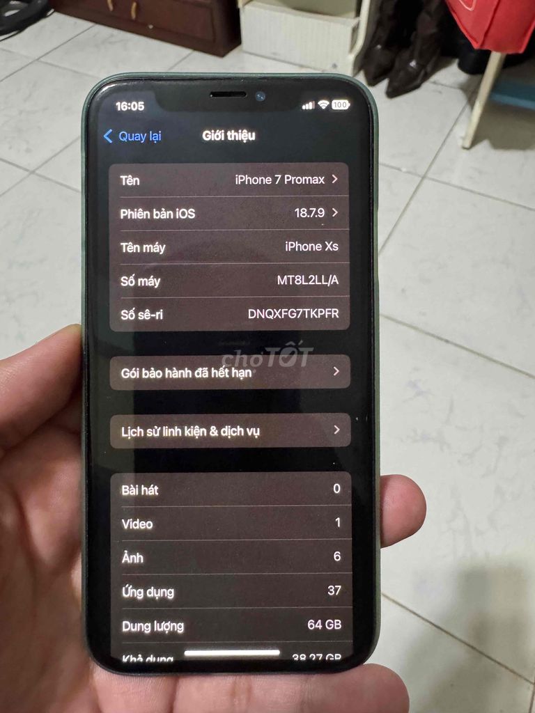 Apple iPhone Xs 64GB Vàng Đã qua sử dụng. Mua bán Điện thoại tại Quận 10 Tp Hồ Chí Minh được đăng bởi Haoru148 hình 1