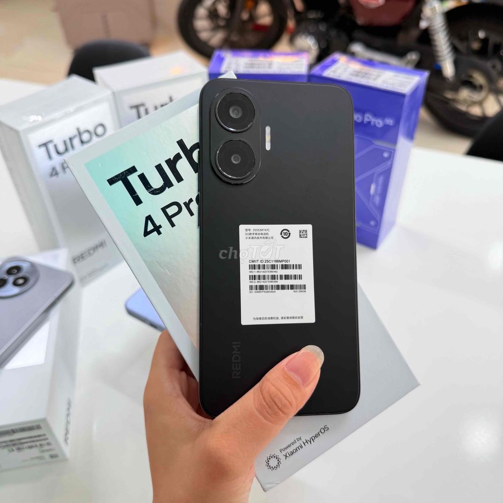 Redmi Turbo 4 Pro Fullbox . Phiên bản 16/256Gb. Mua bán Điện thoại tại Thành phố Tây Ninh Tây Ninh được đăng bởi Mỹ Vy Store Mobile Tây Ninh hình 1