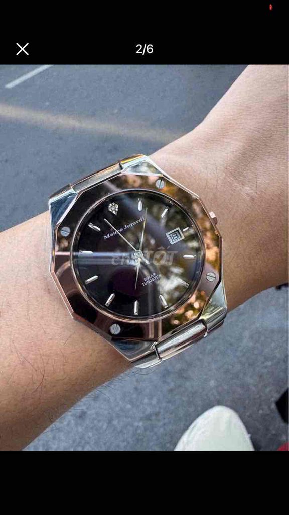 Đồng hồ Mauro Jerardi Nam Tungsten Bạc. Mua bán Đồng hồ tại Thành phố Sa Đéc Đồng Tháp được đăng bởi Phạm Trí hình 1