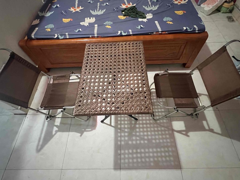 Bộ bàn ghế Inox 304 Nâu đã sử dụng. Mua bán Bàn ghế tại Huyện Đông Anh Hà Nội được đăng bởi Nguyễn Văn Tiến hình 1