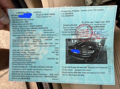 BMW 530i 2019 Xanh 103.000km