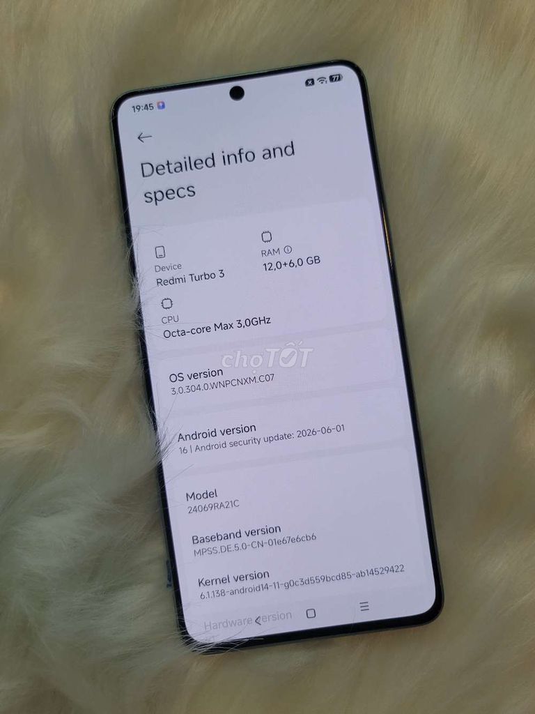 Xiaomi Redmi Turbo 3 12GB/512GB Đẹp Keng. Mua bán Điện thoại tại Quận 10 Tp Hồ Chí Minh được đăng bởi Thế giới phone hình 1