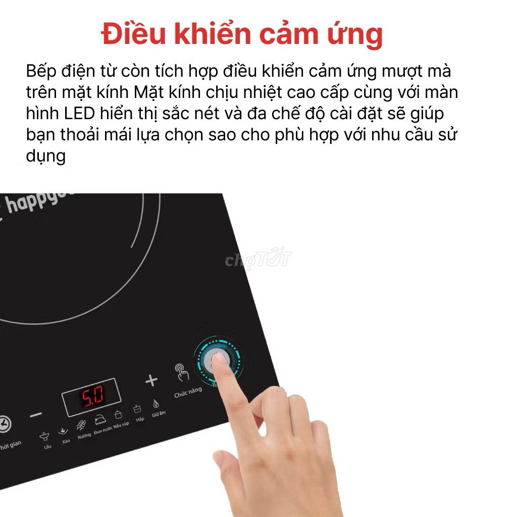 Bếp từ Happycook HSI-200CB Đen mới. Mua bán Bếp, lò, đồ điện nhà bếp tại Quận Ba Đình Hà Nội được đăng bởi Thắng Nguyễn hình 1