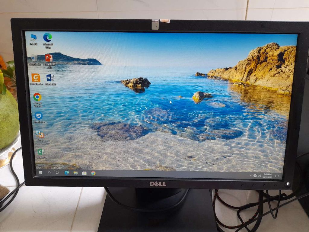 Màn hình dell 19in  led, sáng đẹp, không  cáp