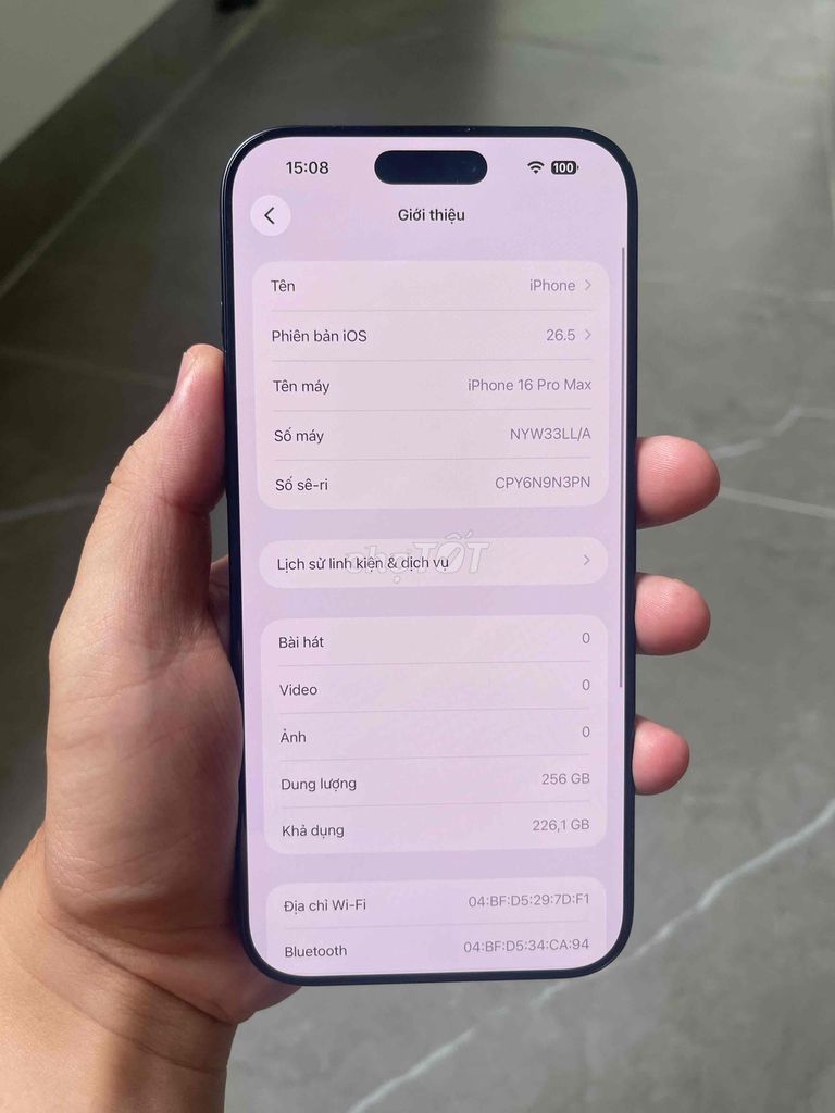 Apple iPhone 16 Pro Max 256GB Đen. Mua bán Điện thoại tại Huyện Đức Trọng Lâm Đồng được đăng bởi Quang Huy hình 1