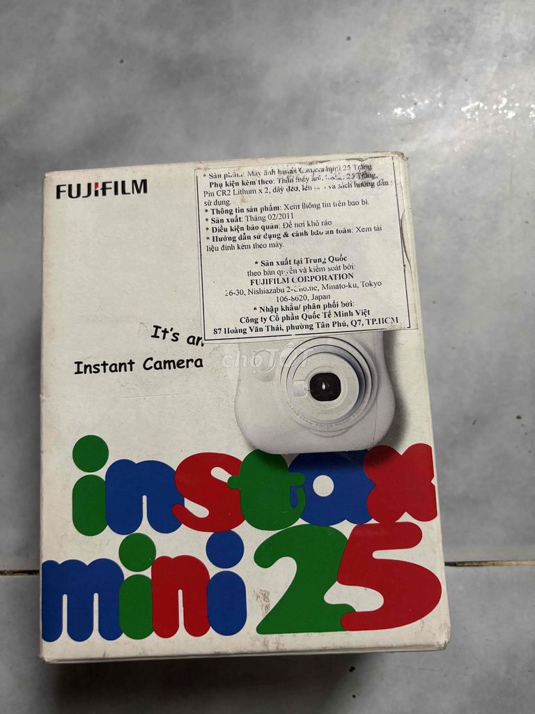 Máy ảnh lấy liền Fujifilm Instax Mini 25 Trắng. Mua bán Máy ảnh, Máy quay tại Quận Bình Tân Tp Hồ Chí Minh được đăng bởi duyên lê hình 1
