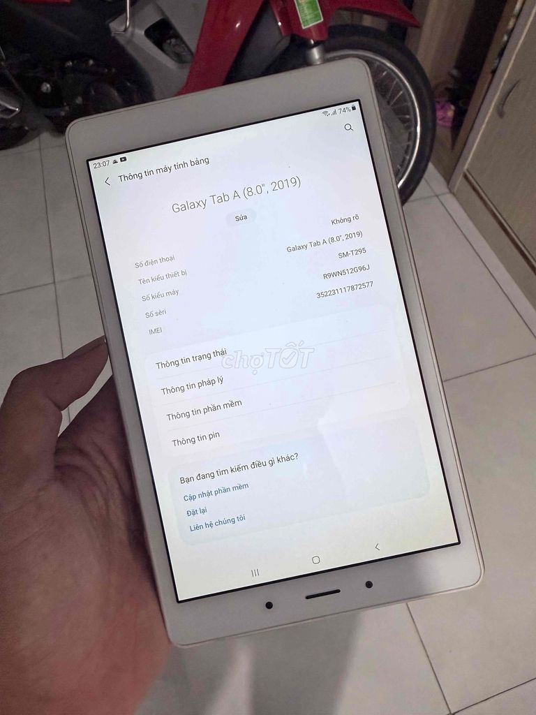 Samsung Galaxy Tab A8 2019 2GB/32GB Bạc. Mua bán Máy tính bảng tại Thành phố Vũng Tàu Bà Rịa - Vũng Tàu được đăng bởi Hoàng Cường hình 1