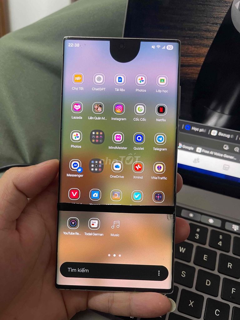 Samsung S22 Ultra 12GB 512GB Trắng Màn hình lỗi. Mua bán Điện thoại tại Huyện Bố Trạch Quảng Bình được đăng bởi Thiên Phong hình 1