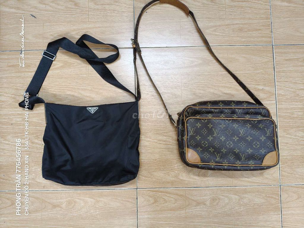 Túi đeo chéo Prada Vải Đen Unisex. Mua bán Túi xách tại Quận Hồng Bàng Hải Phòng được đăng bởi Phong Trần  hình 1