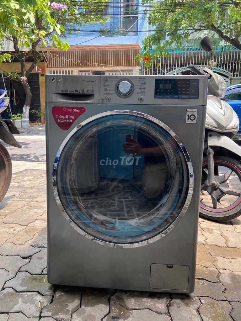 Máy giặt LG 9kg Inverter Xám. Mua bán Máy giặt tại Quận Thanh Khê Đà Nẵng được đăng bởi ĐIỆN MÁY THANH LÝ BẢO MINH hình 1
