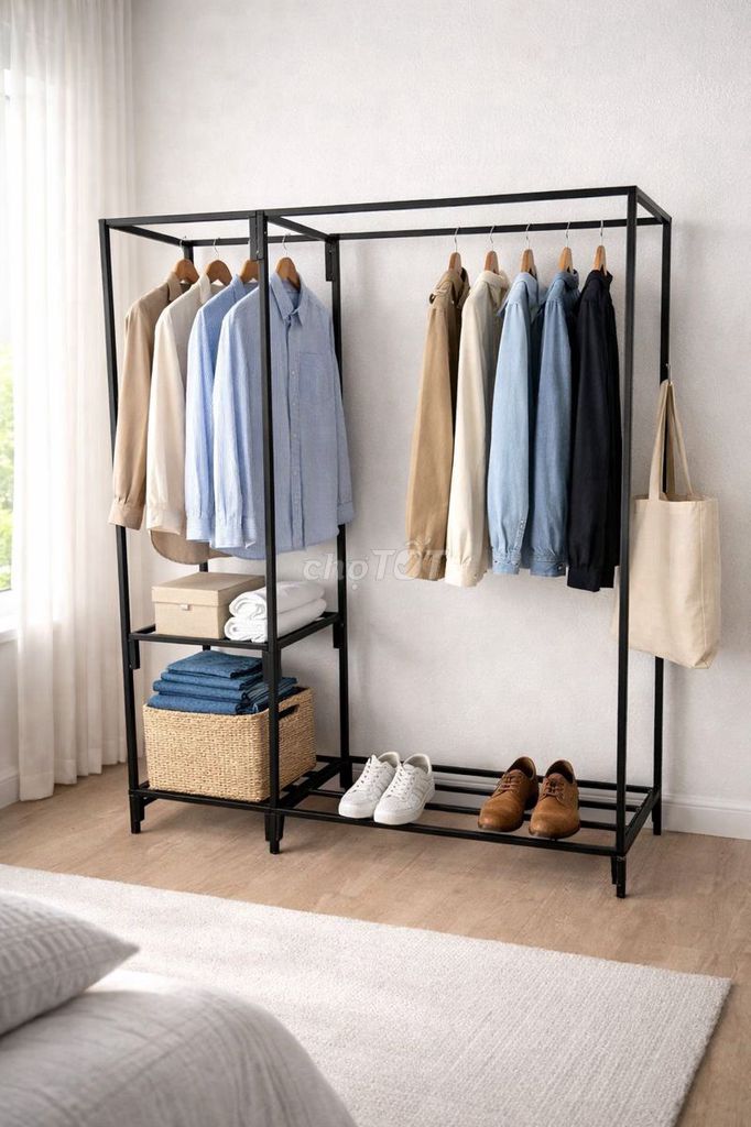 Kệ treo quần áo sắt mạ kẽm. Mua bán Tủ, kệ gia đình tại Huyện Ea Súp Đắk Lắk được đăng bởi Tên chưa cung cấp hình 1