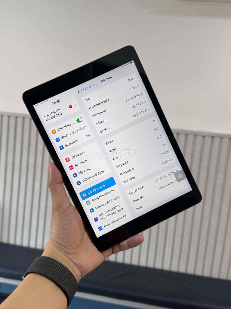 Apple iPad Gen 9 64GB Xám. Mua bán Máy tính bảng tại Thành phố Thủ Đức Tp Hồ Chí Minh được đăng bởi Quốc Anh Store hình 1