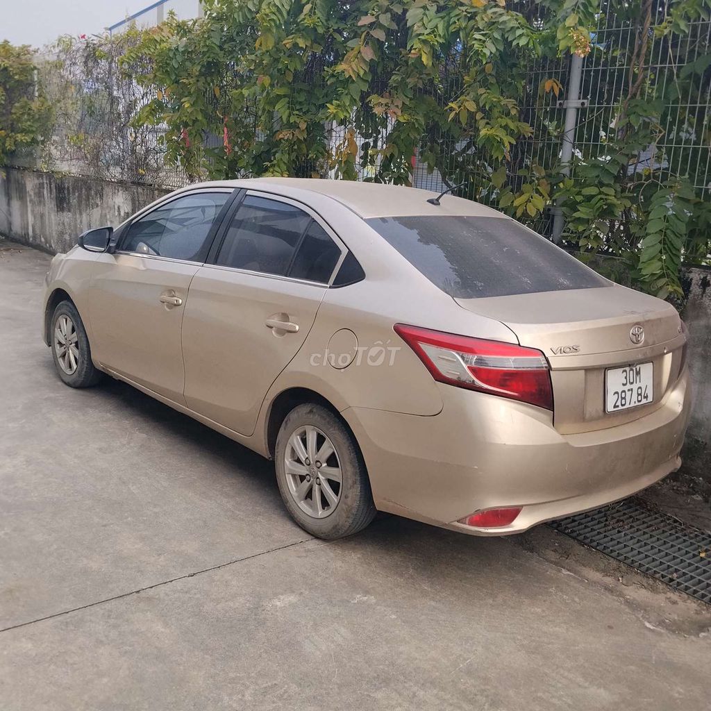 Toyota Vios 2015 Vàng cát. Mua bán Ô tô tại Quận Long Biên Hà Nội được đăng bởi tot giay hình 3
