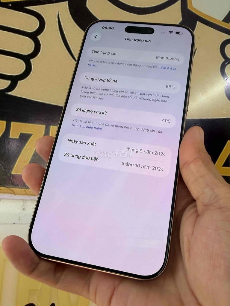 Apple iPhone 16 Pro Max 512GB VN/A Vàng pin 88%. Mua bán Điện thoại tại Quận Tân Phú Tp Hồ Chí Minh được đăng bởi trương thành hưng hình 1