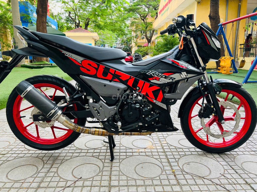 RAIDER 150 ĐỎ ĐEN NGUYÊN BẢN  MÁY ZIN CHẤT. Mua bán Xe máy tại Quận Cầu Giấy Hà Nội được đăng bởi TRÍ KIÊN hình 6
