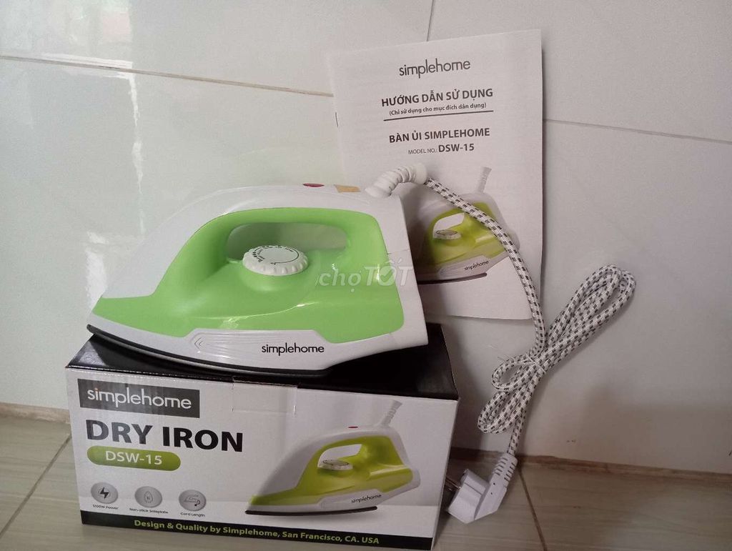 Bàn ủi khô Simplehome DSW-15 Xanh lá cây. Mua bán Nội thất, đồ gia dụng khác tại Thành phố Thủ Đức Tp Hồ Chí Minh được đăng bởi Hoàng anh hình 1