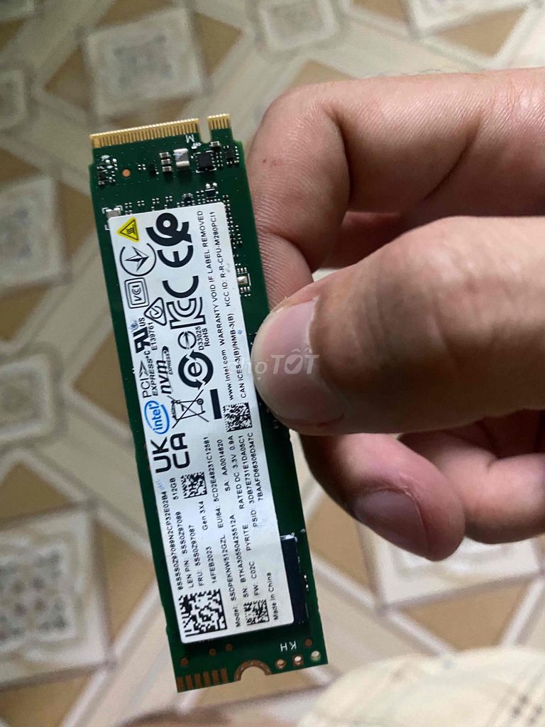 SSD Nvme 512G Intel usa zin all chất lượng có BH