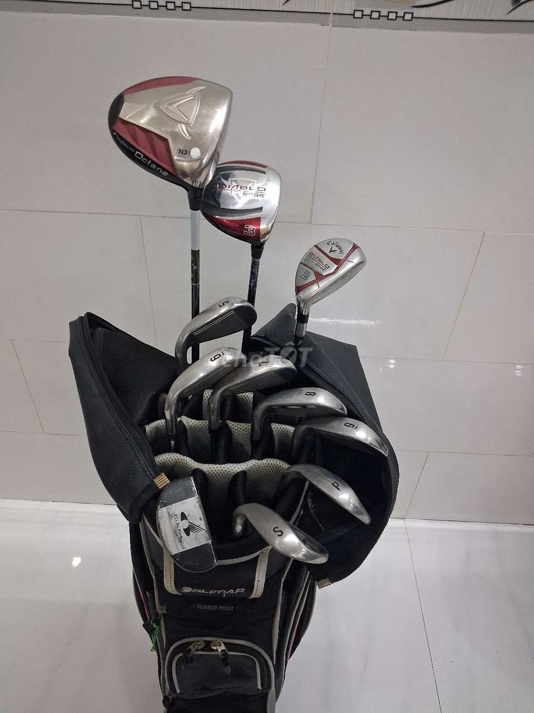 Bộ gậy golf Callaway Nam Cán R Đen Đỏ Bạc