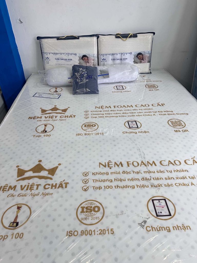 Nệm foam Việt Chất Cao su non Trắng. Mua bán Giường, chăn ga gối nệm tại Quận Thanh Khê Đà Nẵng được đăng bởi ducvietchat123 hình 1