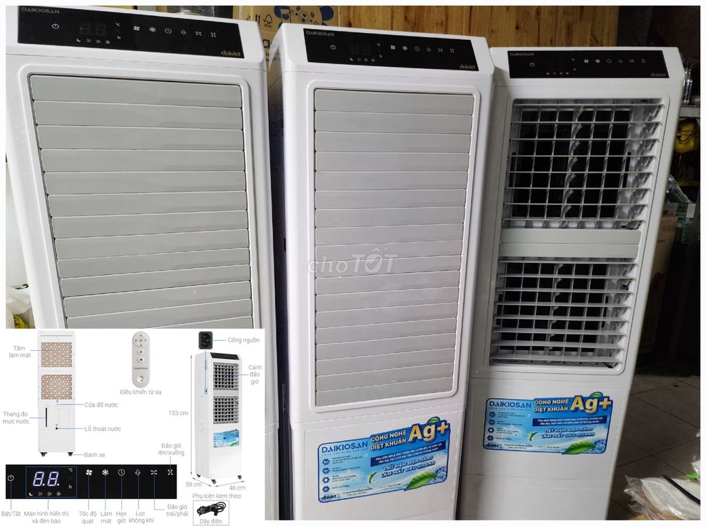 Quạt điều hòa dạng tháp DAIKIOSAN DM104 300W MỚI 💯