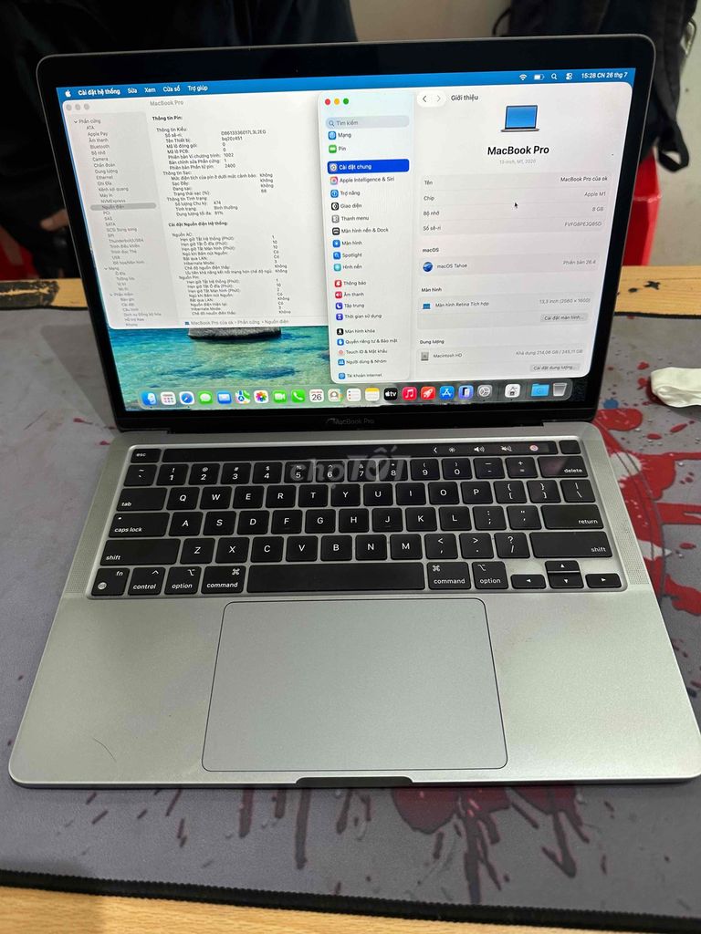 Apple Macbook Pro M1 2020 Xám 8GB/256GB. Mua bán Laptop tại Quận Đống Đa Hà Nội được đăng bởi Nam Đường Láng hình 1