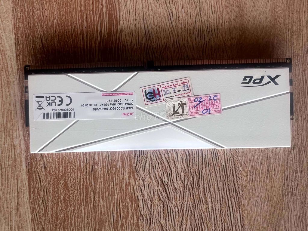 Cặp RAM XPG 32G(16G x2). Mua bán Linh kiện (RAM, Card...) tại Huyện Bàu Bàng Bình Dương được đăng bởi SKY hình 1