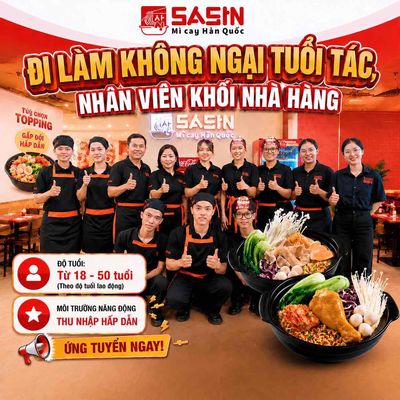 [SASIN Q3] TUYỂN DỤNG NHÂN VIÊN KHỐI NHÀ HÀNG