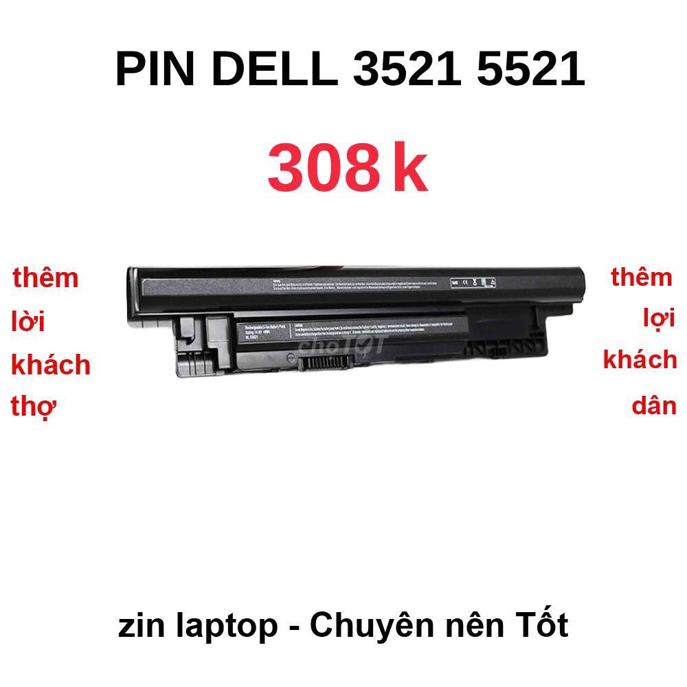 Pin Dell Vostro 2421 2521 3437 3549 .... Mua bán Linh kiện (RAM, Card...) tại Thành phố Biên Hòa Đồng Nai được đăng bởi Zin Laptop hình 1