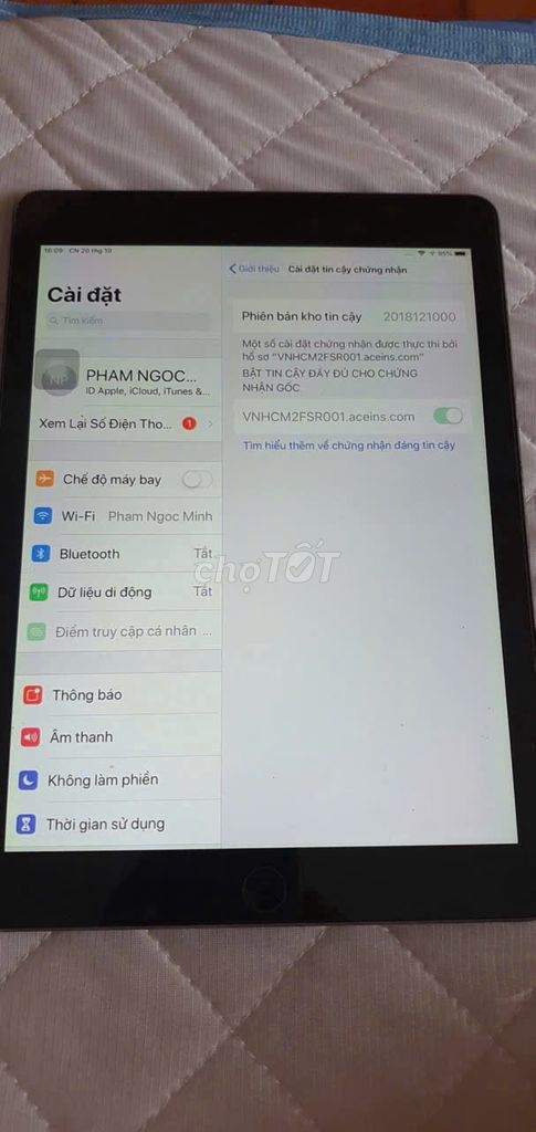 Thanh lý Ipad Air 64GB. Mua bán Máy tính bảng tại Quận 12 Tp Hồ Chí Minh được đăng bởi Vu Thi Tuyet Huong hình 5