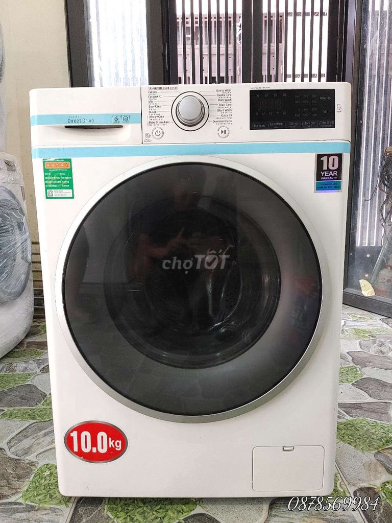 Máy giặt LG cửa trước 10kg Trắng Steam. Mua bán Máy giặt tại Quận Hà Đông Hà Nội được đăng bởi tuấn anh hình 1