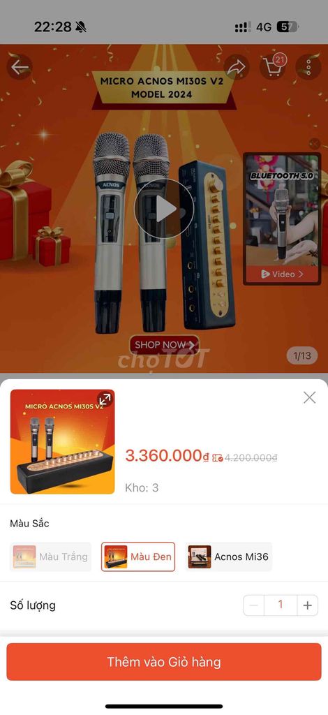 Vang số karaoke Acnos MI30s cao cấpp. Mua bán Tivi, Âm thanh tại Huyện Hoài Đức Hà Nội được đăng bởi Nguyentuan hình 1