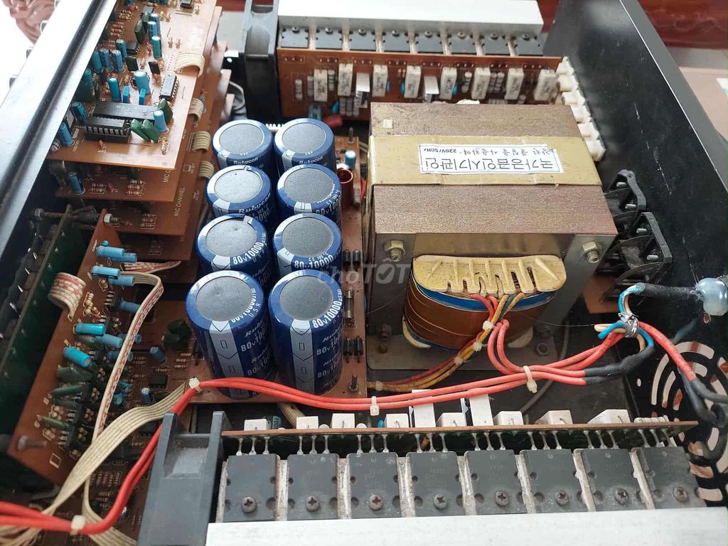 Amply SA-1200 16 cồng 8 tụ 10000 80V. Mua bán Tivi, Âm thanh tại Huyện Mỏ Cày Bắc Bến Tre được đăng bởi tư ếch  hình 1
