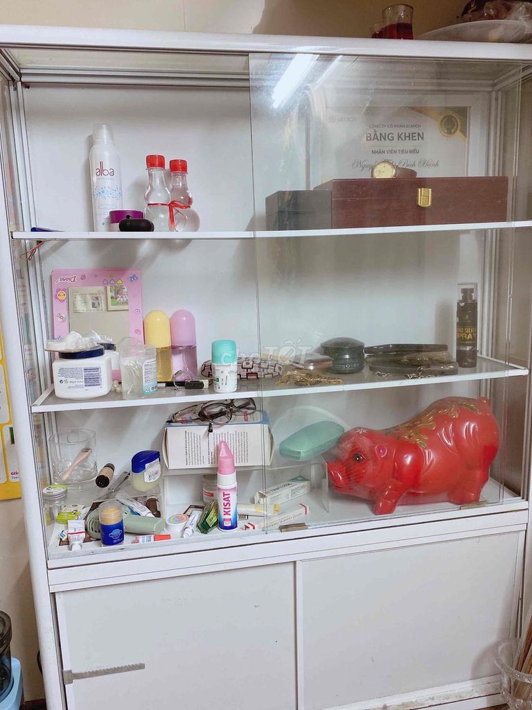 Tủ trưng bày Kính Trắng 120x20x90cm. Mua bán Tủ, kệ gia đình tại Quận Đống Đa Hà Nội được đăng bởi Hạnh Nguyễn  hình 1