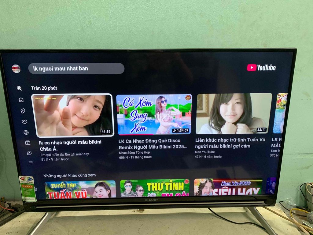 SHARP 40 inh Internet mạng nhanh. Mua bán Tivi, Âm thanh tại Thành phố Bến Tre Bến Tre được đăng bởi trần Anh hình 1