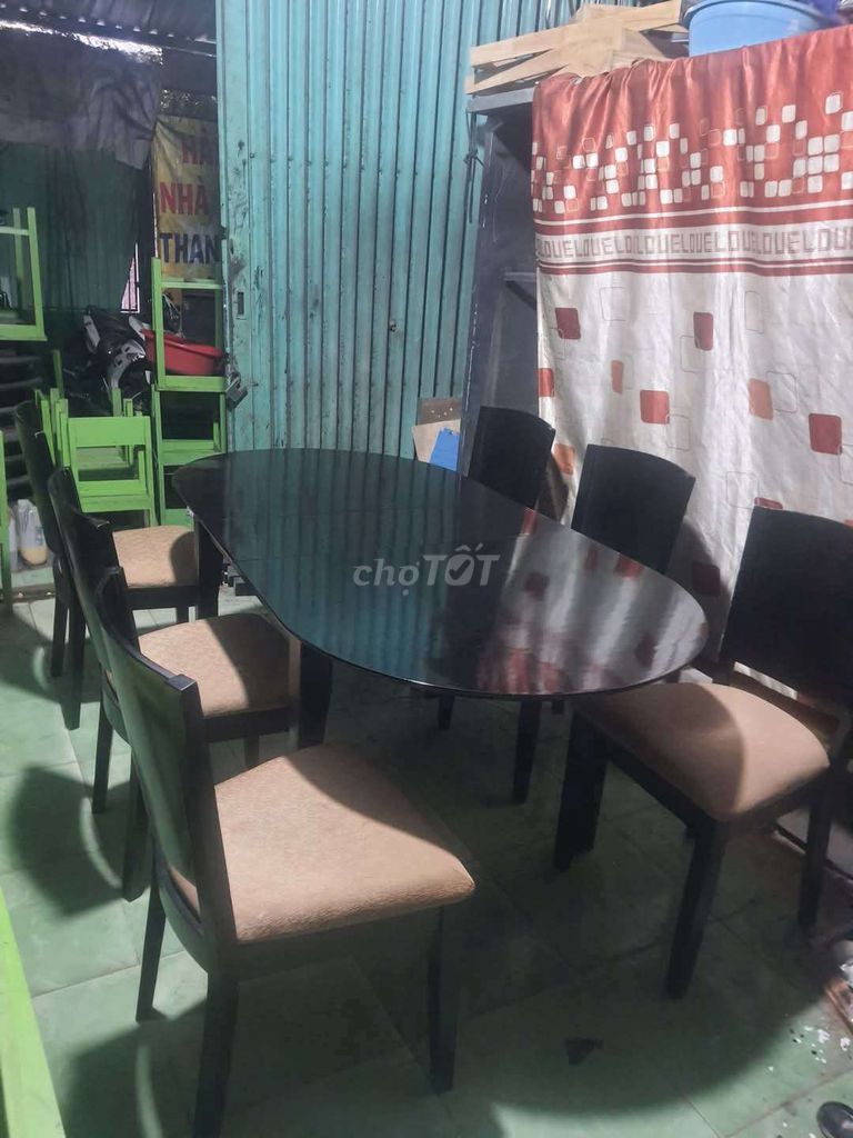 10 bộ bàn ăn 6 ghế xịn phòng Vip,kiểu vintage. Mua bán Bàn ghế tại Quận Gò Vấp Tp Hồ Chí Minh được đăng bởi Bùi Văn Dũng hình 1